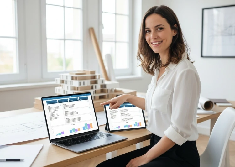 Professionnelle utilisant ClariPro